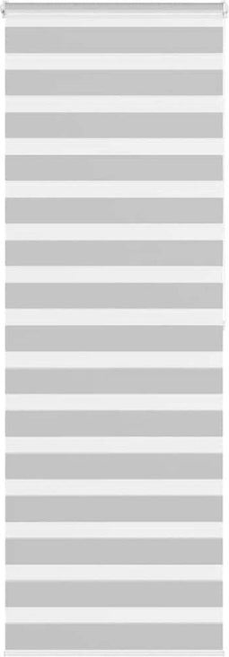 vidaXL - Zebra - rolgordijn - 75x200 - cm - stofbreedte - 70,9 - cm - lichtgrijs