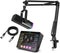 FIFINE Starterspack 2.0 - AM8T USB RGB Microfoon - SC3 Streaming Deck - Boom Arm - DJ Mixer - XLR Kabel 3M