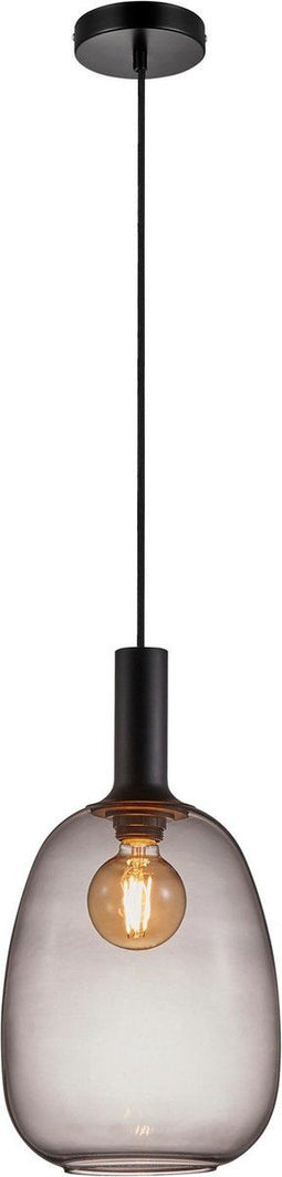 Nordlux Alton 23-hanglamp-E27-smoke glas/zwart
