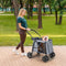Luxe Opvouwbare Huisdierkinderwagen - Ademend Schokdempend - 106x63x103 cm - Grijs/Zwart