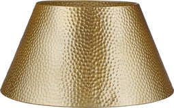 House of Seasons Kerstboomrok - L50 x B30 x H26 cm - Gehamerd metaal - Goud