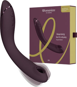 Womanizer OG G-spot vibrator, Pleasure Air-speeltje, G-Spot vibrator, G-Spot stimulator, G-spot-speeltje, waterdicht, oplaadbaar - Aubergine