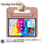 Accezz Kidsproof Backcover iPad 10.9 (2022) - Schokabsorberend - Handvat - Dusty Pink
