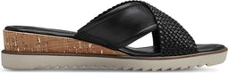 Tamaris Essentials - Dames Muiltjes - Hakhoogte 4,5 cm - Zwart - Maat 40
