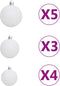 vidaXL - Kunstkerstboom - met - verlichting - en - kerstballen - 380 - takken - 150 - cm