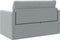 vidaXL - Vloersofa - Bed - 2-in-1 - Lichtgrijs - 124x71x78 - cm - Stof