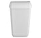 Afvalbak quartzline open inworp 43 liter wit