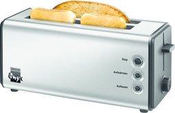 Unold Onyx Duplex - Broodrooster - 4 sneetjes - Roestvrijstaal - 1400 W (1 stuk)