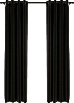 vidaXL - Gordijnen - linnen-look - verduisterend - 2 - st - 140x245 - cm - antraciet