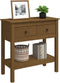 vidaXL - Wandtafel - 75x35x75 - cm - massief - grenenhout - honingbruin