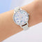 Olivia Burton Groovy Blooms Rosegold & Silver Bracelet - Dameshorloge - OB16AN05 - RVS horlogeband - Zilver - Rosegoud - 34 MM