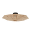 Good & Mojo - Plafondlamp Panama - Ø65 x 20 cm - Raffia - Kleur Naturel - Duurzaam Design - E27