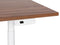DESTINAS - Elektrisch bureau - Donkerhout/Wit - 160 cm - MDF