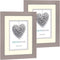 ZEP - Houten fotolijst taupe met passe-partout Regent 2 formaat 20x20 / 30x30 cm - V32302