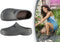 XQ Footwear Tuinklompen Heren - Instappers - Waterafstotend - Navy (44)