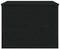 vidaXL - Opslagdoos - met - Deksel - Zwart - Eiken - 60x42x46 - cm - Engineered - Hout