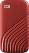 WD My Passport SSD (v3) - 1TB - Leessnelheid 1050 MB/s - Rood