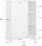 SoBuy BZR105-W - Waskast - 3 Planken 1 Wasmand - Wit 60x37x86 cm