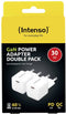 Intenso W30C - Power Adapter - 30W USB-C Snelladen - Wit (2 stuks)