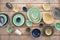 Cosy&Trendy Spirit Blue Schaal - Ovaal - 17 cm x 20.5 cm x 5.5 cm - Set-6