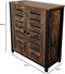 Dressoir industrieel vintage Stoer design - wandkast opbergkast metaal hout