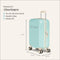SUITSUIT Fabulous Fifties - Handbagage koffer 55x35x20 - Lichtgewicht - TSA cijferslot - Luminous Mint