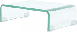 vidaXL - Tv-meubel/monitorverhoger - transparant - 40x25x11 - cm - glas