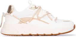 POSH by Poelman CARI - Dames sneakers - Chunky - Wit met combinatie
