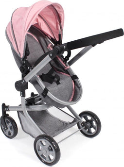 Bayer Chic Poppenwagen Mika combi (lichtgrijs/roze)