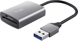 Trust Dalyx - USB-A Kaartlezer - 104 MB/s overdrachtssnelheid - Aluminium