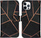 iMoshion Hoesje Geschikt voor iPhone 12 / 12 Pro Hoesje Met Pasjeshouder - iMoshion Design Softcase Bookcase - Goud / Zwart / Black Graphic