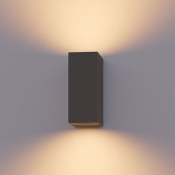 Calex Wandlamp Bergamo - Up & Downlight - 2x GU10 - IP54 Water- en Stofbestendig - Antraciet