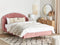 AMBILLOU - Tweepersoonsbed - Roze - 180 x 200 cm - Fluweel
