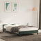 vidaXL - Bedframe - zonder - matras - 120x190 - cm - fluweel - donkergroen