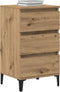 vidaXL - Nachtkastje - Artisan - Eiken - 40x35x70 - cm - Bewerkt - Hout