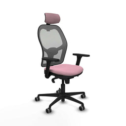 Piqueras y Crespo 3D036G2 - Bureaustoel - Verstelbare hoofdsteun - Roze