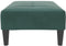 vidaXL - Voetenbank - 77x55x31 - cm - fluweel - donkergroen