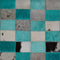 NIKFER - Laagpolig vloerkleed - Turquoise - 140 x 200 cm - Leer