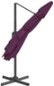 vidaXL - Zweefparasol - met - LED-verlichting - 400x300 - cm - bordeauxrood