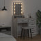 vidaXL - Kaptafel - met - LED-verlichting - in - Grijs - Sonoma - - - 50x41x140 - cm