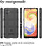 iMoshion Hoesje Geschikt voor Samsung Galaxy A04 Hoesje Siliconen - iMoshion Rugged Shield Backcover - Zwart