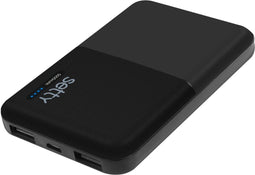 Setty TFPW0002 - Back-up batterij 5000mAh - 2 USB-uitgangen - Zwart