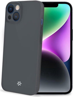Celly Space Siliconen hoesje - Geschikt voor Apple iPhone 15 - TPU Back Cover - Zwart