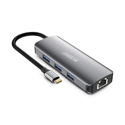 Urban Factory MHC50UF - Hub - 2x USB 3.2 Gen1 5Gb/s 1x USB-C - Ethernet 1Gbps 100Mbps