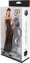 Printed Datex lange gestreepte strapless jurk - S