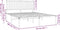 vidaXL - Bedframe - met - hoofdbord - metaal - zwart - 135x190 - cm