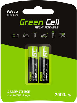Green Cell GR06 - Batterij Ni-MH 2000mAh - Geschikt voor extreme temperaturen - Groen
