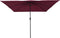 vidaXL - Vierkante - Tuinparasol - 295x245 - cm - Bordeaux - Rood