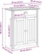 vidaXL - Wastafelkast - BODO - 70x35x80 - cm - grijs