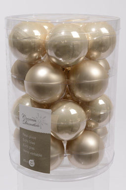 3 stuks 20 kerstballen parel emaille 60 mm